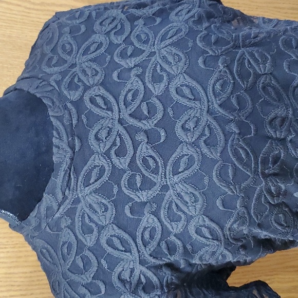 Johnny Was Jade Astrid black lace style mesh top excellent condition - Picture 3 of 8